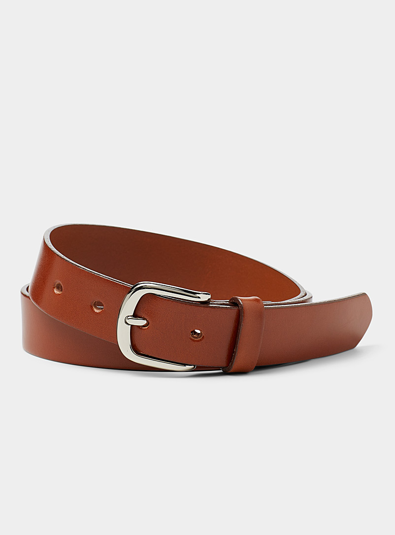 Simons Brown Essential leather belt for women