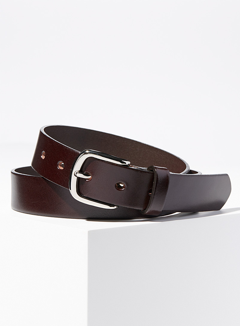 Simons Medium Brown Essential leather belt for women