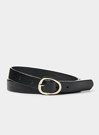 La fine ceinture cuir boucle ovale organique