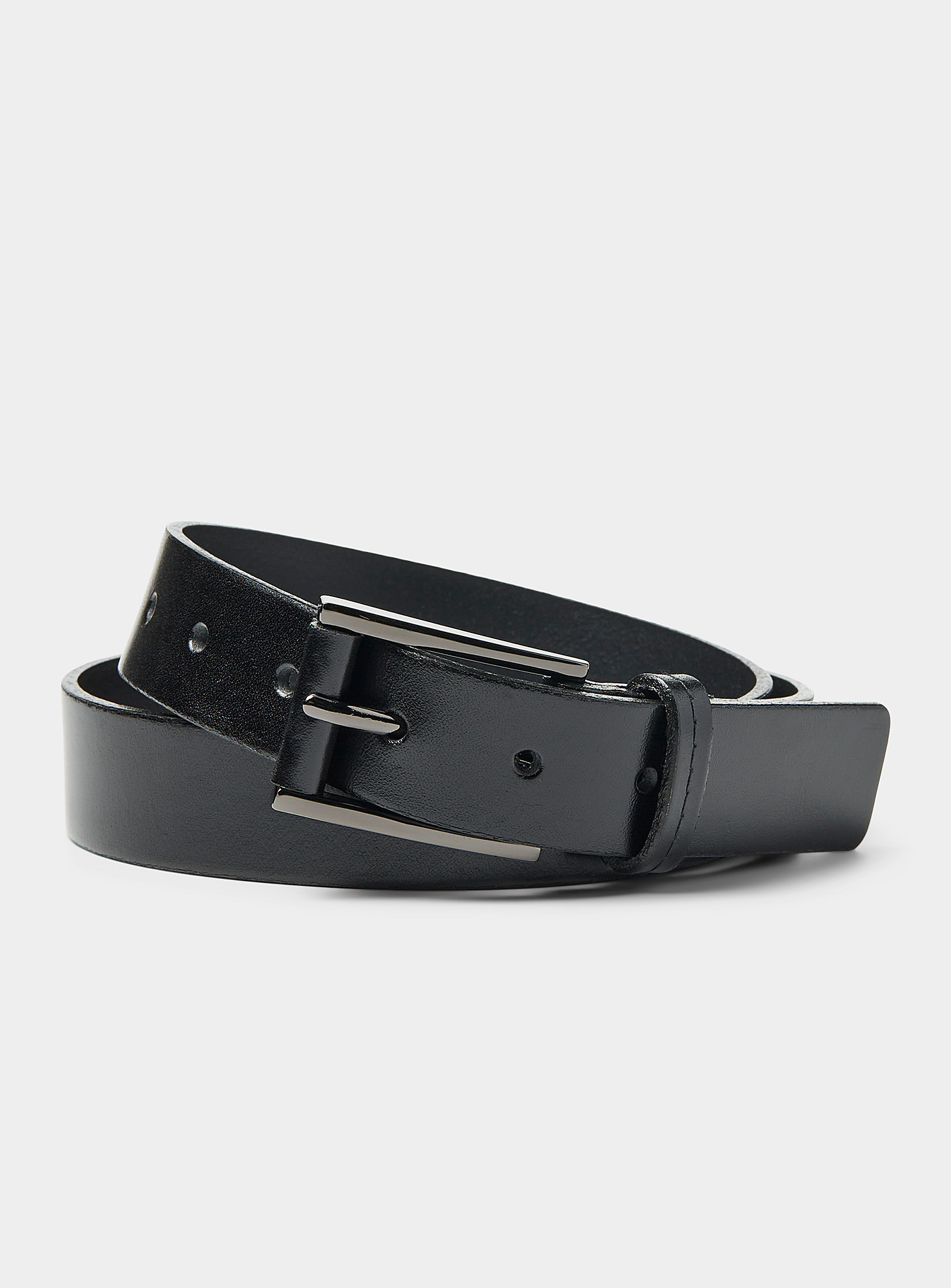 Le 31 Supple Italian Leather Belt In Black
