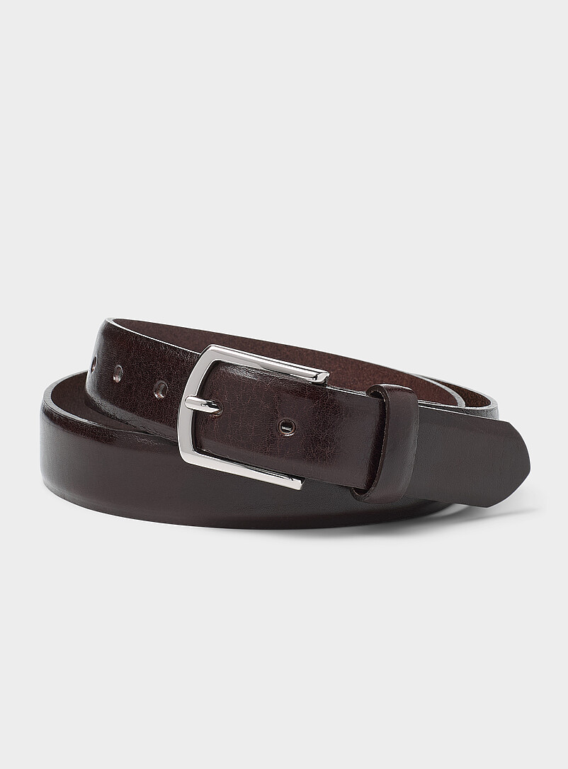 Textured Leather Belt Made In Canada