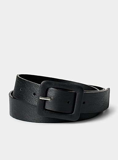 Black square buckle belt | Simons | Women's Belts: Shop Fashion