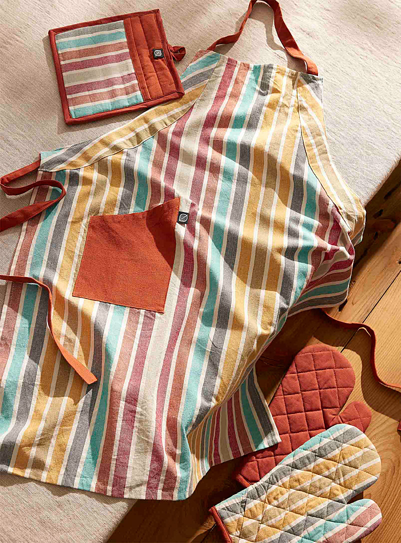 Simons Maison Assorted Catalogne blanket stripe organic cotton accessories