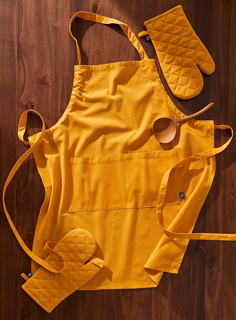 Simons Maison Dark Yellow Plain recycled cotton accessories