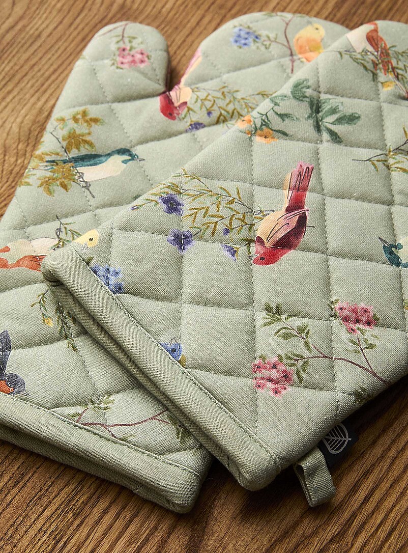 Simons Maison: Les accessoires oiseaux color&eacute;s Bleu &agrave; motifs