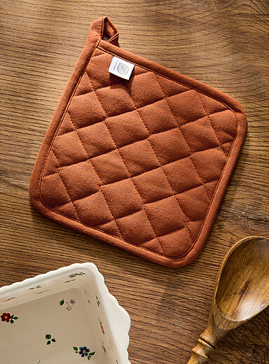 Simons Maison: Le tire-plat uni Vert fonc&eacute; - Mousse
