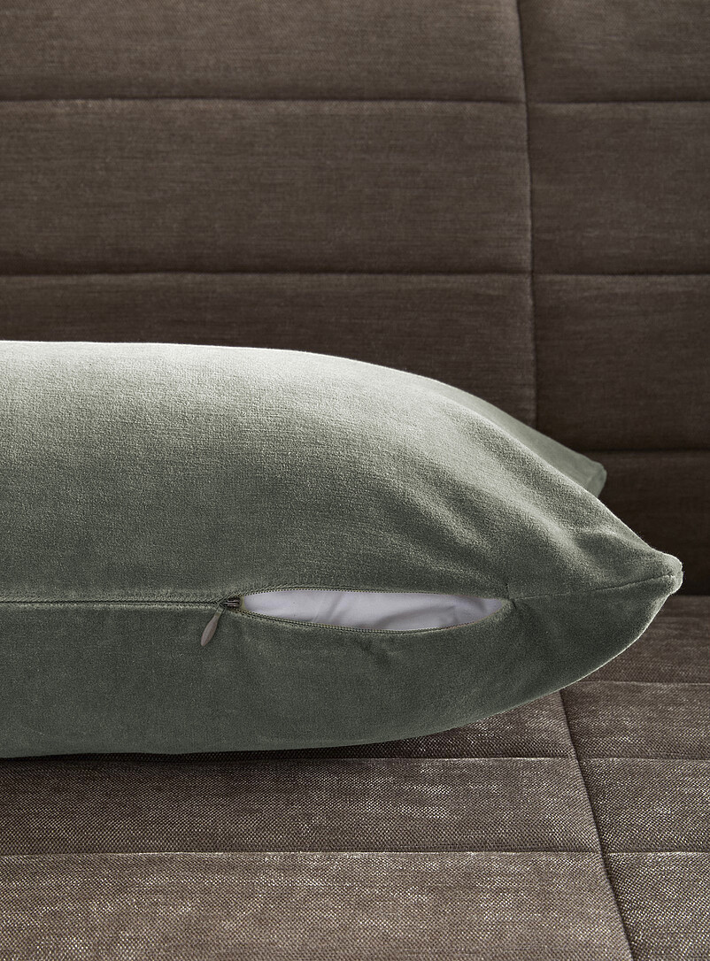 Simons Maison Copper/Rust Soft cotton velvet removable-cover cushion 30 x 90 cm