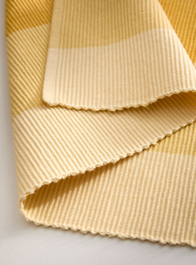 Simons Maison Black Block-stripe placemat