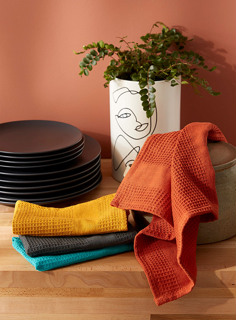 Simons Maison Assorted Festive eclecticism organic cotton tea towels