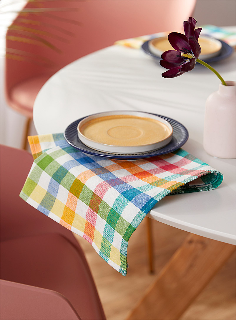 Simons Maison: La serviette de table coton bio ravissante oasis Assorti