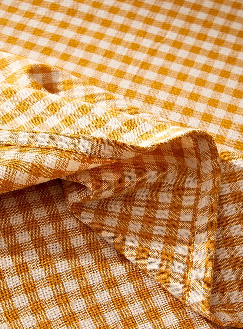 Simons Maison: La nappe vichy ocre Vichy ocre