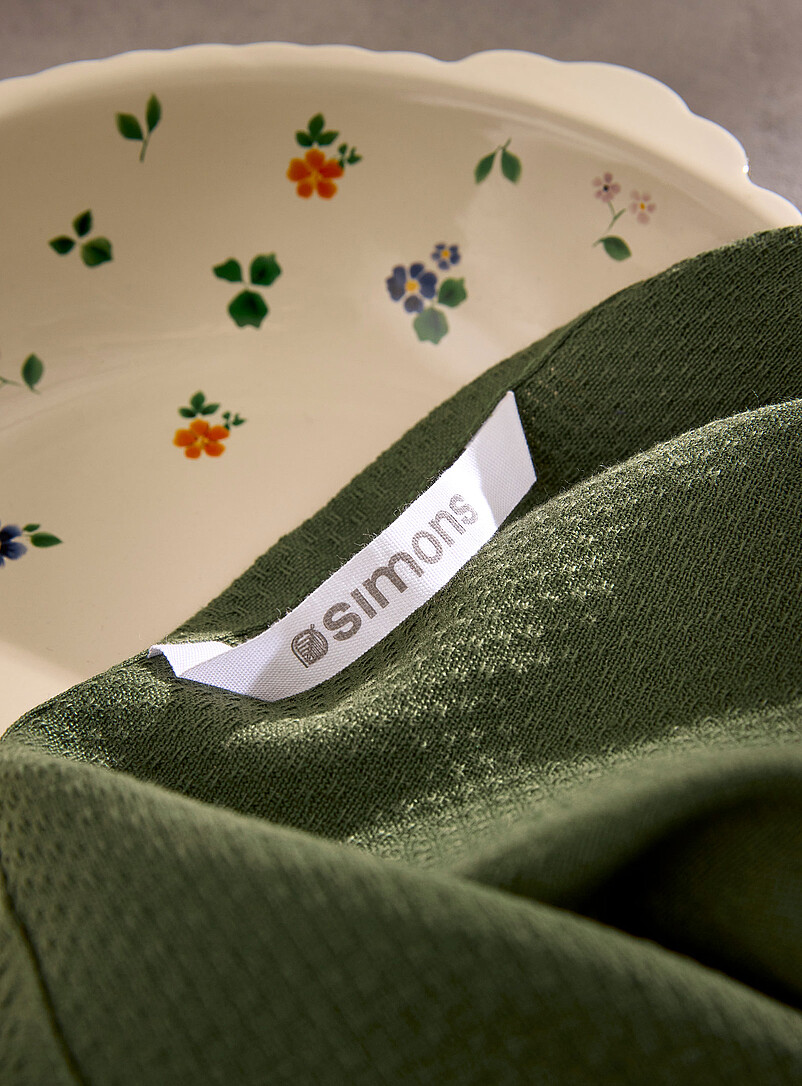 Simons Maison Sunflower Yellow Monochromatic jacquard tea towel