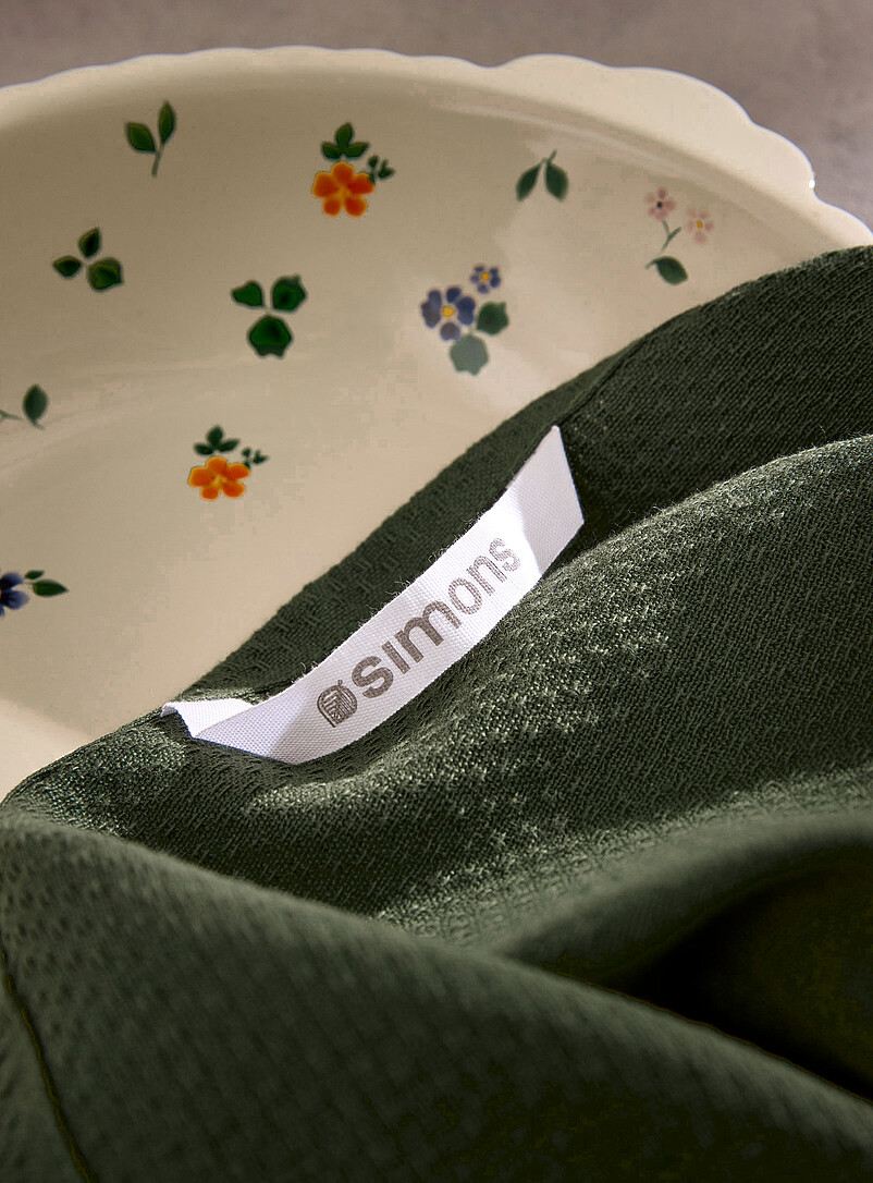 Simons Maison Sunflower Yellow Monochromatic jacquard tea towel