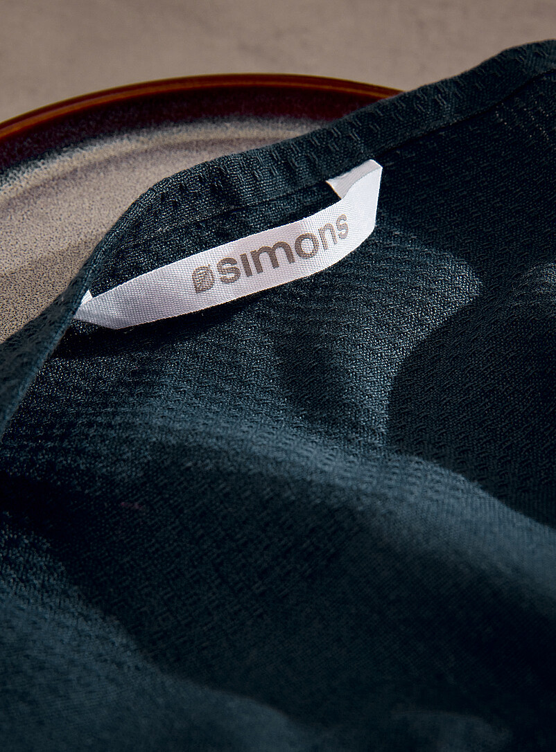 Simons Maison: Le linge &agrave; vaisselle jacquard monochrome Noir