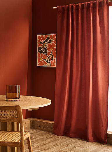 Le rideau tricot panier <b>Un panneau</b> 140 x 220 cm
