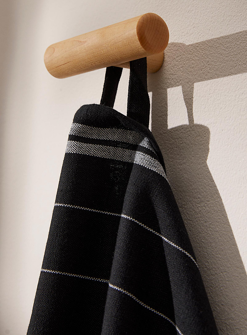 Simons Maison Black and White Pinstriped tea towels
