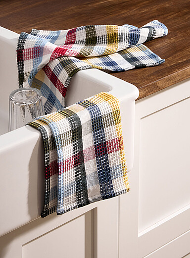 Fruity checkers dishcloths Set of 2