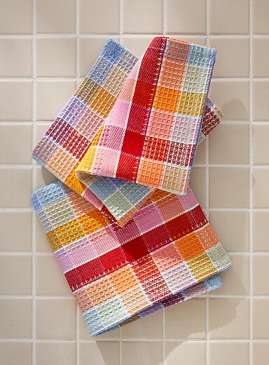 Sweet checkered dishcloths Set of 2