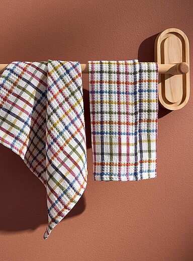 Les chiffons carreaux Ensemble de 2