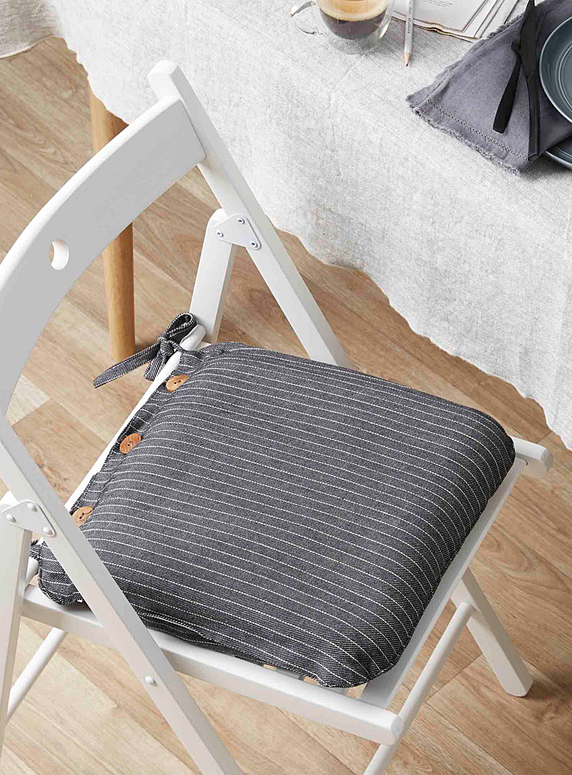 Simons Maison: Le coussin de chaise rayures masculines 40 x 40 cm Assorti