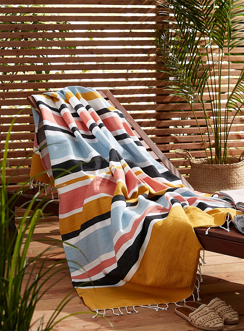 Simons Maison Assorted Sun stripe beach blanket 130 x 180 cm