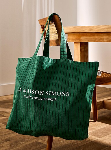 Simons Maison Orange La Maison Simons shopping bag