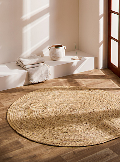 Tapis traditionnel jute rond GoodHome Ø130cm