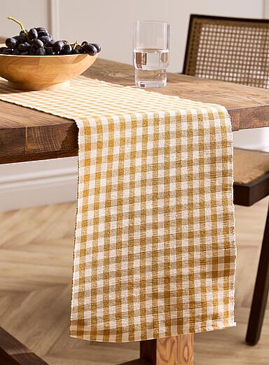 Le chemin de table vichy de saison Voir nos formats offerts