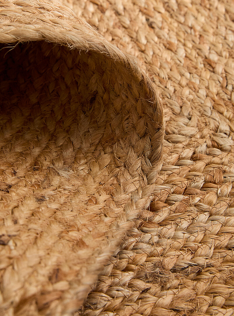 Simons Maison: Le tapis jute tress&eacute; 60 x 90 cm Brun clair