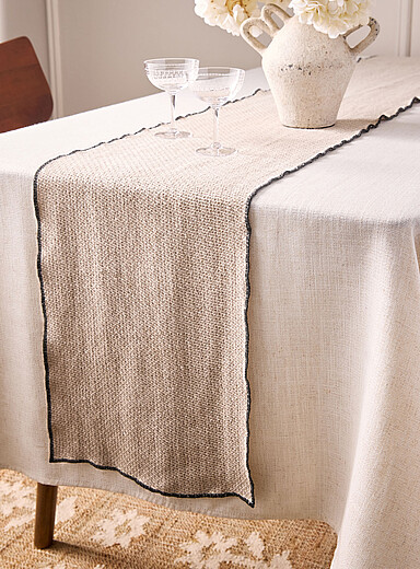 Textured pure linen table runner | Simons Maison | | Simons