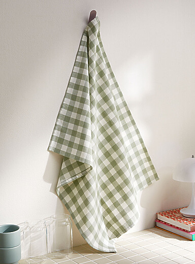 Le linge &agrave; vaisselle vichy pastel
