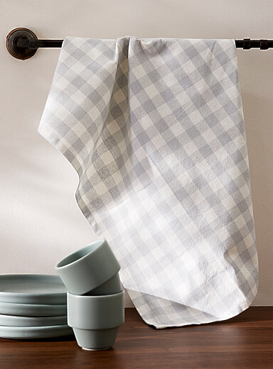 Simons Maison: Le linge &agrave; vaisselle vichy pastel Vert