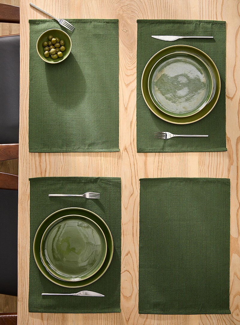 Coloured Placemats Set Of 4