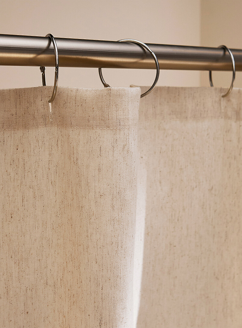 Touch of linen shower curtain product image 2