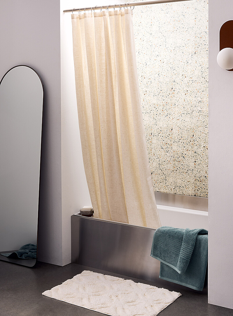 Touch of linen shower curtain product image 3