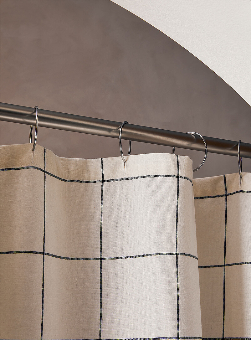 Windowpane checks shower curtain product image 3