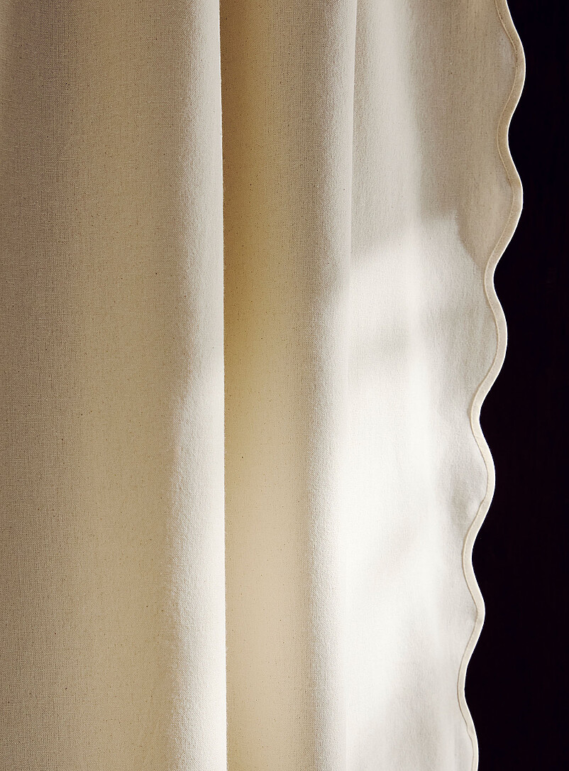 Wavy edge shower curtain product image 2