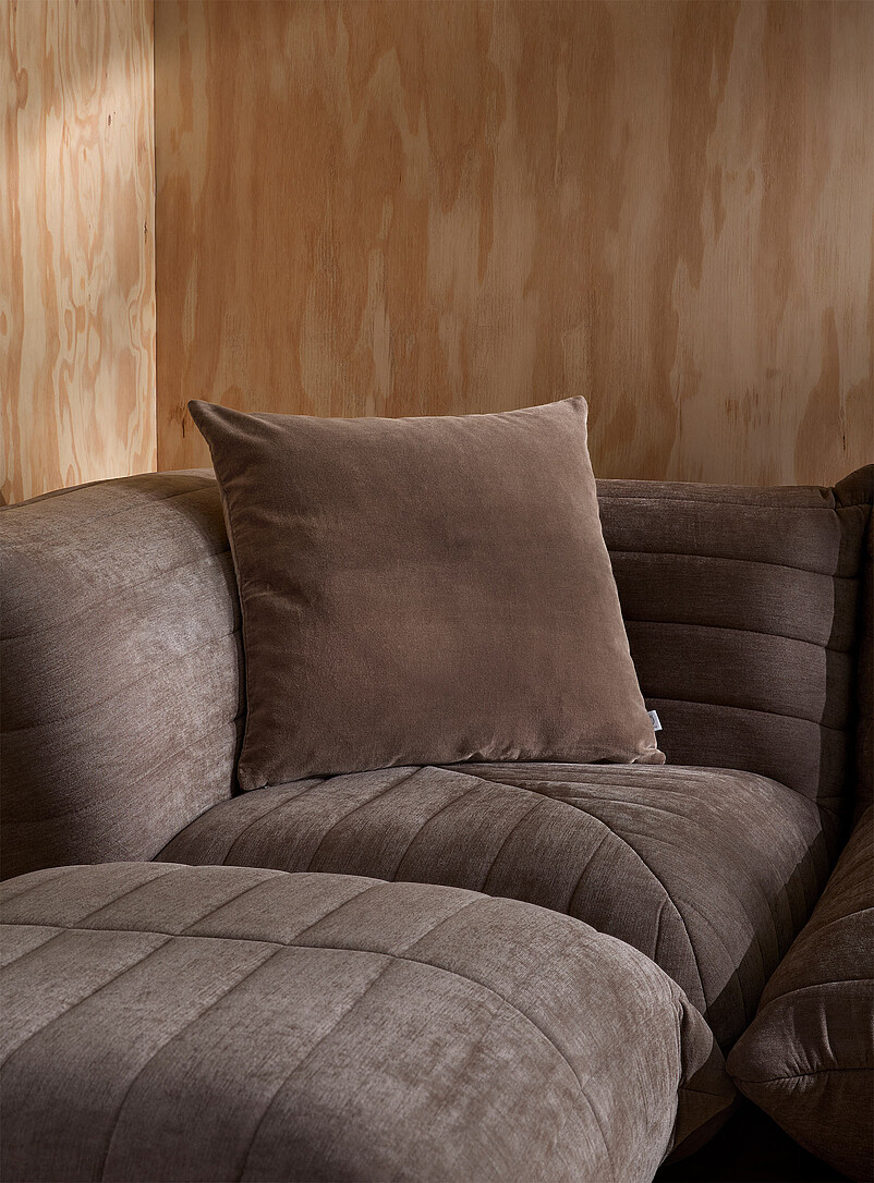 Soft Cotton Velvet Removable-Cover Cushion 50 X 50 Cm