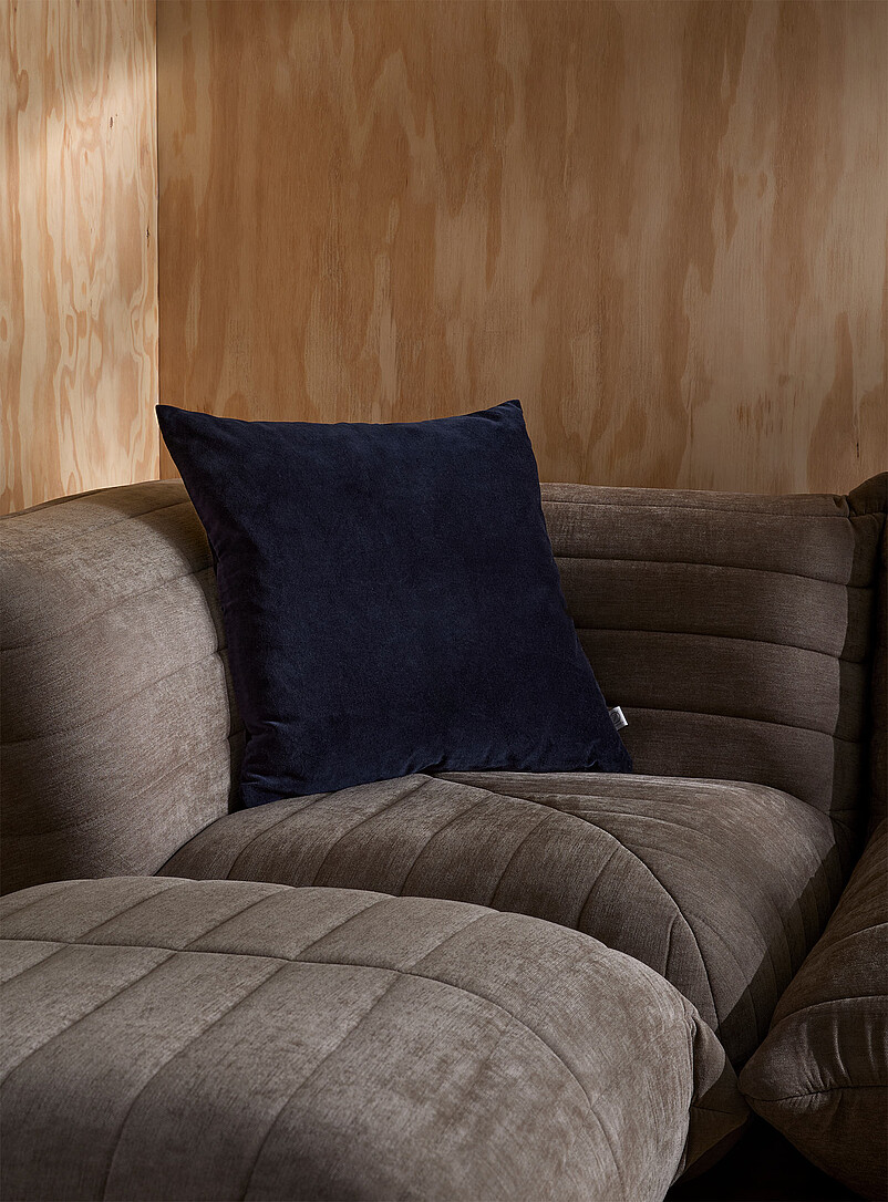 Soft Cotton Velvet Removable-Cover Cushion 50 X 50 Cm