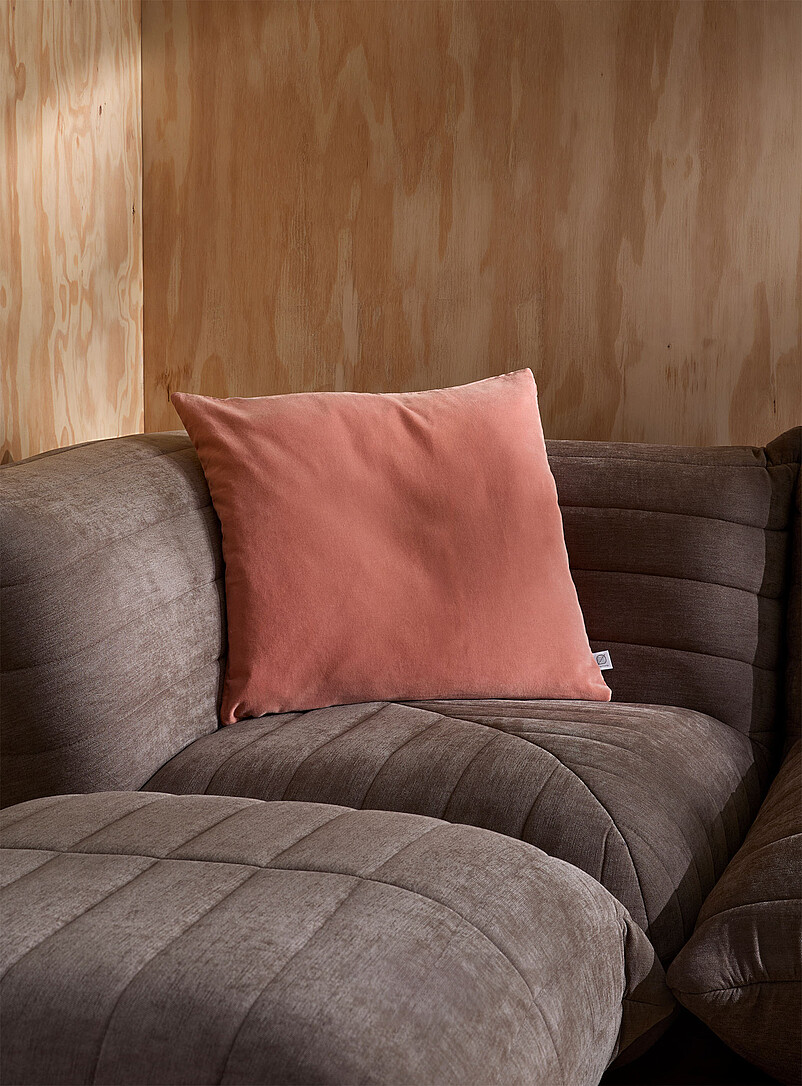 Soft cotton velvet removable-cover cushion 50 x 50 cm product image (primary)