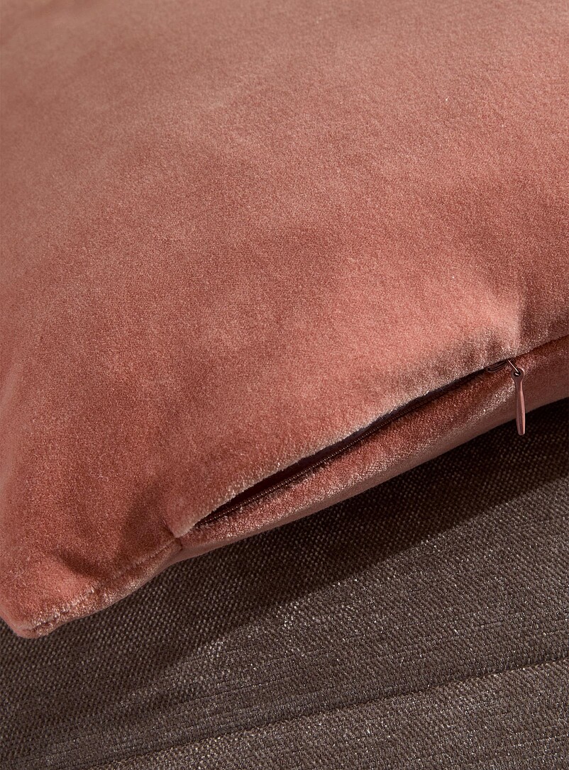 Soft cotton velvet removable-cover cushion 50 x 50 cm product image 2