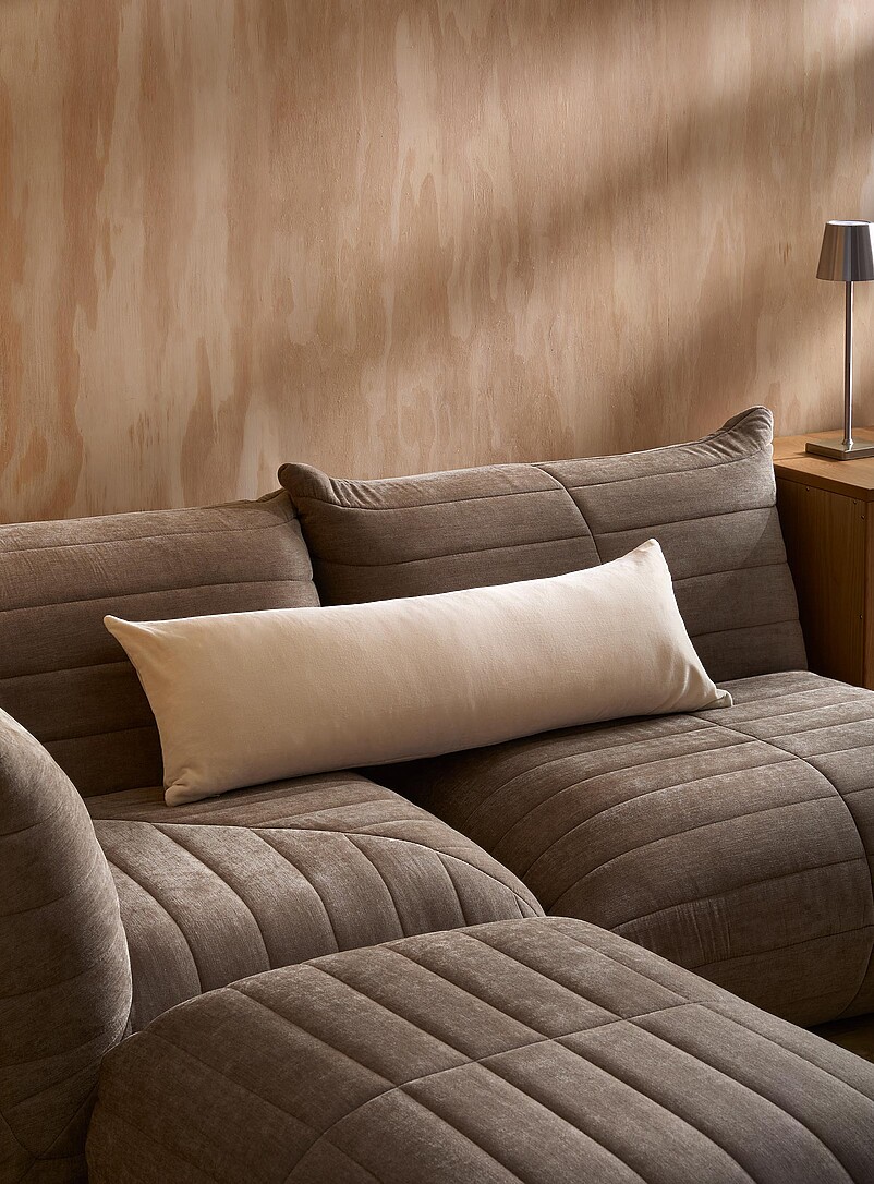 Soft cotton velvet removable-cover cushion 30 x 90 cm product image (primary)