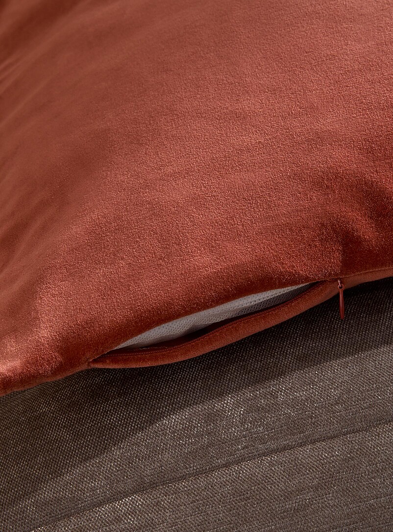 Soft cotton velvet removable-cover cushion 60 x 60 cm product image 2