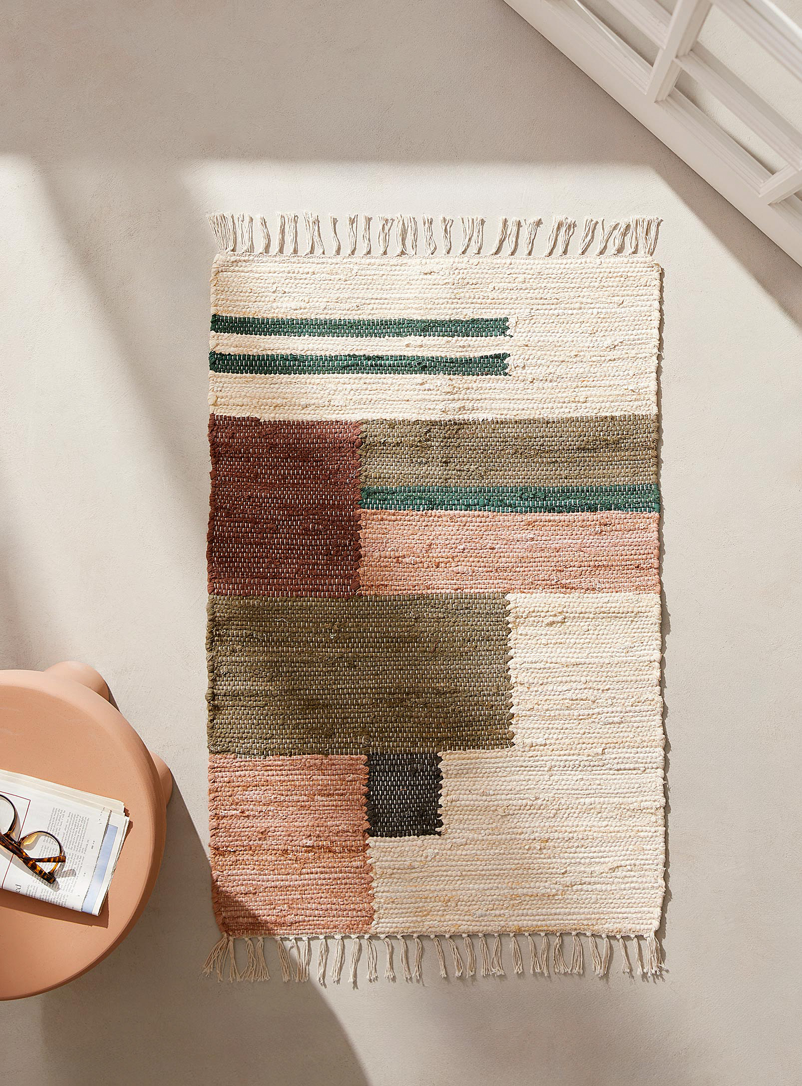 Simons Maison Small Woven Patchwork Rug 60 X 90 Cm In Assorted