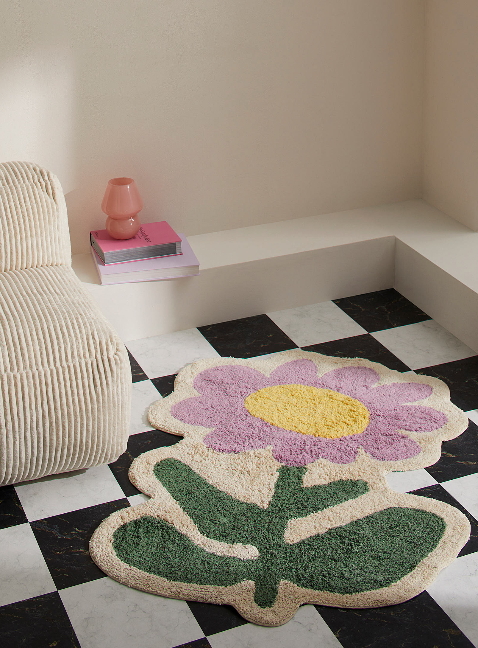 Simons Maison - Colourful flower tufted rug 90 x 130 cm