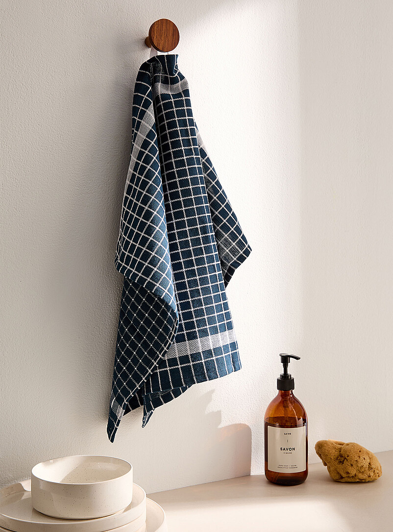 Minimalist Checkers Tea Towel