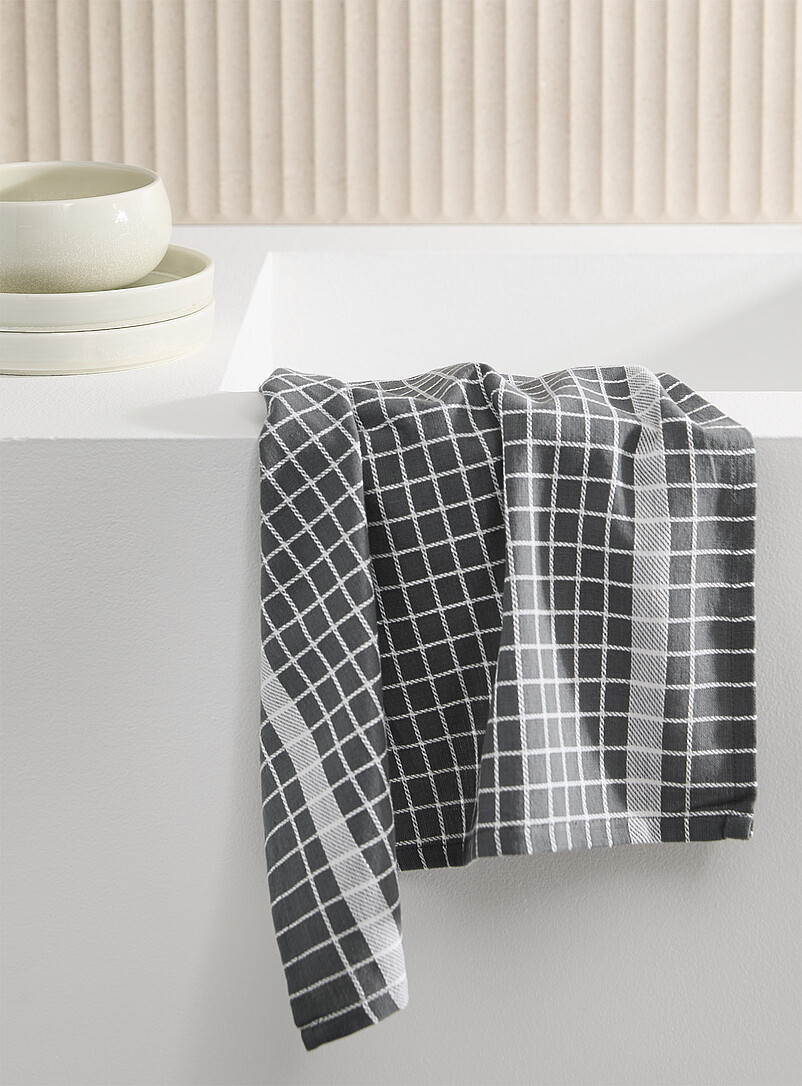 Minimalist Checkers Tea Towel