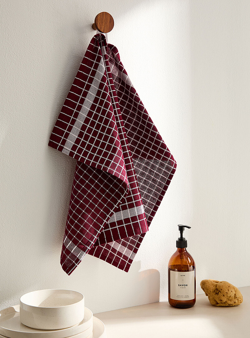 Minimalist Checkers Tea Towel