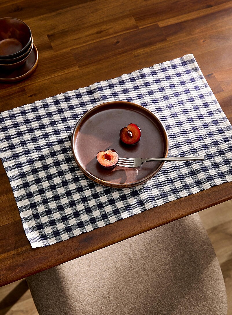 Seasonal gingham placemat product image (primary)