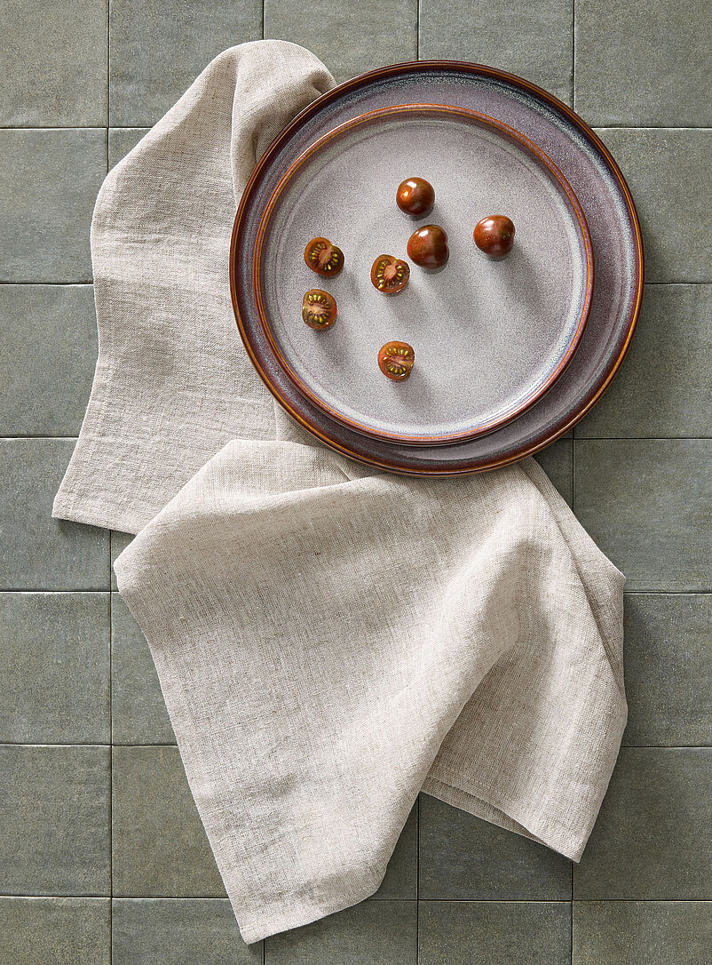 Pure Linen Chambray Tea Towel